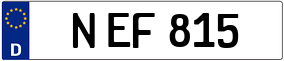 Trailer License Plate